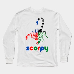 Scorpio - Scorpy Colored Logo T-shirt for Birthday Gift Long Sleeve T-Shirt